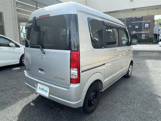 マツダ スクラム ワゴン PXターボ 静岡県 2007(平19)年 8万km シルキーシルバーメタリック ワンオーナー/純正CDデッキ/前後ドライブレコーダー/左後イージークローザー/スペアキー/ヘッドライトレベライザー/保証書/取扱説明書/H22/24/26/28/30/       R2/4/5/6点検記録簿有