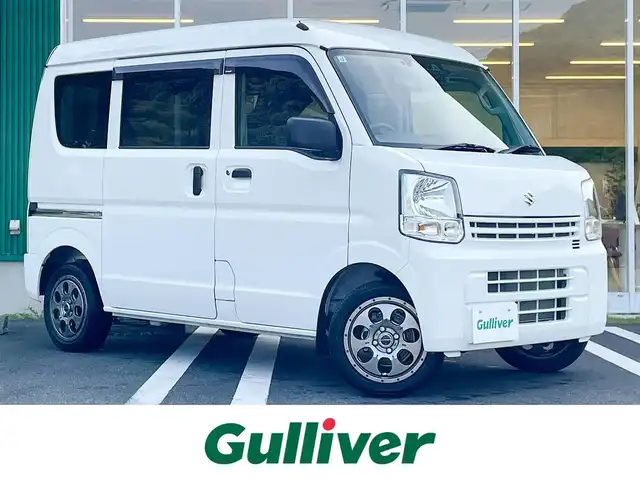 スズキ エブリイ PA リミテッド 愛媛県 2024(令6)年 0.6万km スペリアホワイト 衝突軽減ブレーキ/車線逸脱警報/カロッツェリア　ディスプレイオーディオ（DMH-SZ500)/Bluetooth/AppleCarPlay/AndroidAuto/バックカメラ/ETC/パワーウインドウ/純正フロアマット/キーレスエントリー/社外14インチアルミ/純正ホイール＆スタッドレスタイヤ（2024年製）積込/ドライブレコーダー/取扱説明書/保証書/スペアキー有