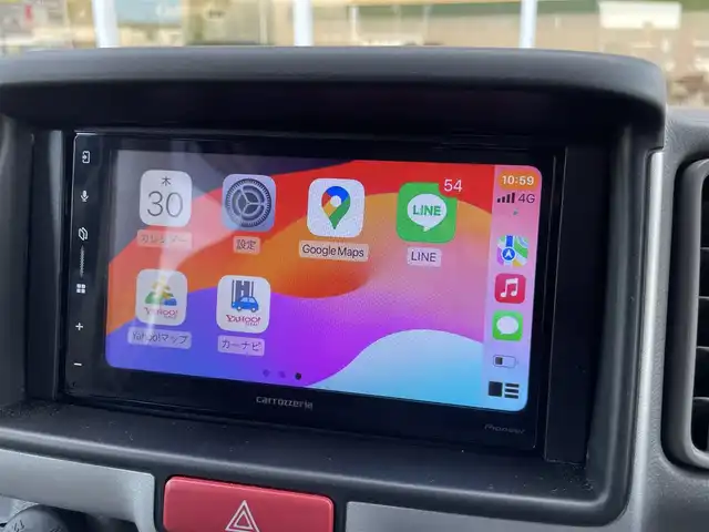 スズキ エブリイ PA リミテッド 愛媛県 2024(令6)年 0.6万km スペリアホワイト 衝突軽減ブレーキ/車線逸脱警報/カロッツェリア　ディスプレイオーディオ（DMH-SZ500)/Bluetooth/AppleCarPlay/AndroidAuto/バックカメラ/ETC/パワーウインドウ/純正フロアマット/キーレスエントリー/社外14インチアルミ/純正ホイール＆スタッドレスタイヤ（2024年製）積込/ドライブレコーダー/取扱説明書/保証書/スペアキー有