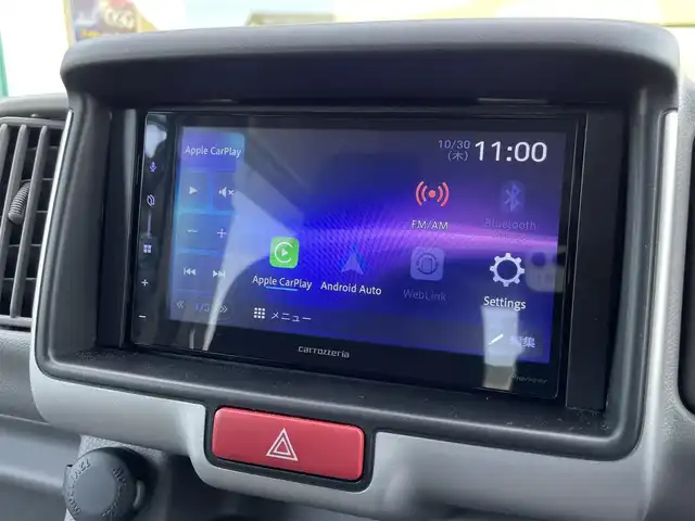 スズキ エブリイ PA リミテッド 愛媛県 2024(令6)年 0.6万km スペリアホワイト 衝突軽減ブレーキ/車線逸脱警報/カロッツェリア　ディスプレイオーディオ（DMH-SZ500)/Bluetooth/AppleCarPlay/AndroidAuto/バックカメラ/ETC/パワーウインドウ/純正フロアマット/キーレスエントリー/社外14インチアルミ/純正ホイール＆スタッドレスタイヤ（2024年製）積込/ドライブレコーダー/取扱説明書/保証書/スペアキー有