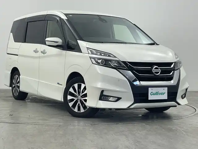 日産 セレナ ハイウェイスター G プロパイロットED 群馬県 2016(平28)年 8.8万km ブリリアントホワイトパール プロパイロット　純正９型ナビ　純正フリップダウンモニター　フルセグＴＶ　バックカメラ　アイドリングストップ　衝突被害軽減ブレーキ　レーンアシスト　ＬＥＤヘッドライト　ＥＴＣ　スマートキー　禁煙車