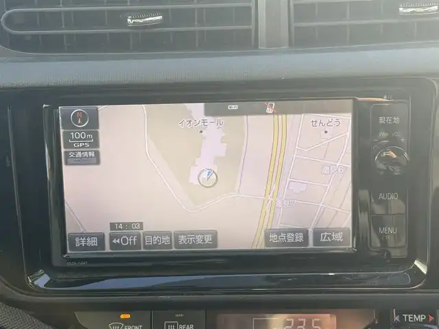 トヨタ アクア S 千葉県 2015(平27)年 13.4万km コバルトブルーメタリック 純正ナビ（ＦＭ／ＡＭ／ＣＤ／ＤＶＤ／ＢＴ）/フルセグＴＶ/バックカメラ/前席シートヒーター/オートライト/ビルトインＥＴＣ/プッシュスタート/スマートキー/ハロゲンライト/アイドリングストップ