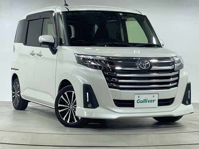 トヨタ ルーミー カスタムG－T 神奈川県 2022(令4)年 2.5万km パールホワイトⅢ 純正9インチSDナビ（NSZT-Y68T)/スマートアシスト/ターボ/ドライブレコーダー/衝突被害軽減システム/バックカメラ/アダプティブクルーズコントロール/両側パワースライドドア/横滑り防止装置/ETC/LEDヘッドライト/オートライト/ウィンカーミラー/電動格納ミラー/純正15インチAW/シートヒーター/シートリフター/プッシュスタート/スマートキー/フロアマット/スペアキー/取扱説明書