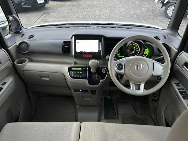 ホンダ Ｎ ＢＯＸ G Lパッケージ 富山県 2012(平24)年 12.4万km プレミアムホワイトパール スマートキー２本/両側パワースライドドア/純正メモリーナビ（VXM-155C）/Bluetooth/CD/ETC2.0/バックカメラ/純正フロアマット/ドアバイザー/ステアリングスイッチ/横滑り防止装置/ヘッドライトレベライザー/保証書/取説/ナビ取説