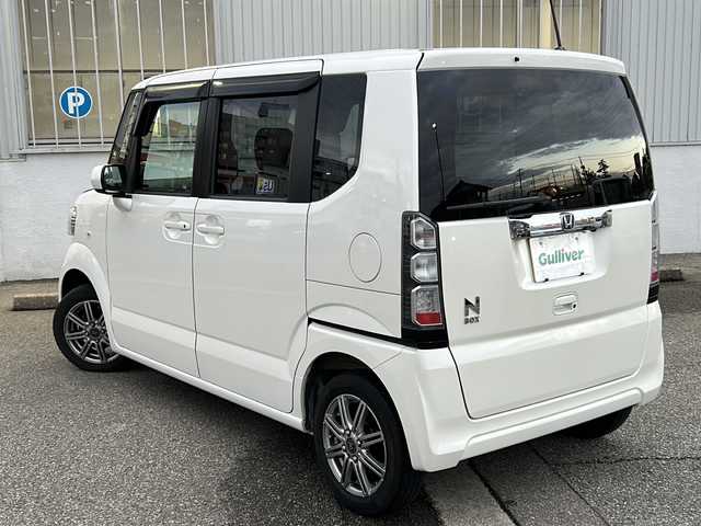 ホンダ Ｎ ＢＯＸ G Lパッケージ 富山県 2012(平24)年 12.4万km プレミアムホワイトパール スマートキー２本/両側パワースライドドア/純正メモリーナビ（VXM-155C）/Bluetooth/CD/ETC2.0/バックカメラ/純正フロアマット/ドアバイザー/ステアリングスイッチ/横滑り防止装置/ヘッドライトレベライザー/保証書/取説/ナビ取説