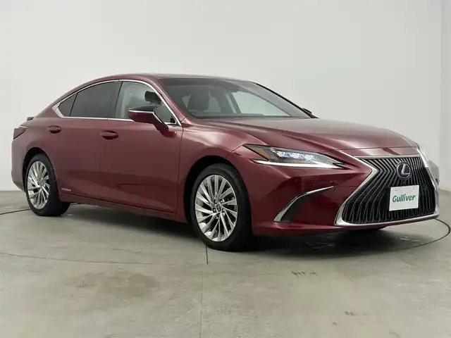 レクサス ＥＳ 300h バージョンL 愛知県 2020(令2)年 3.7万km レッドマイカクリスタルシャイン マークレビンソン　/サンルーフ　/純正１２．３インチナビ　/全方位カメラ　/デジタルインナーミラー　　/衝突軽減ブレーキ　/シートヒーター　/レザーシート　/パワーシート　/ステアヒーター　/ＢＳＭ　/ＥＴＣ２．０