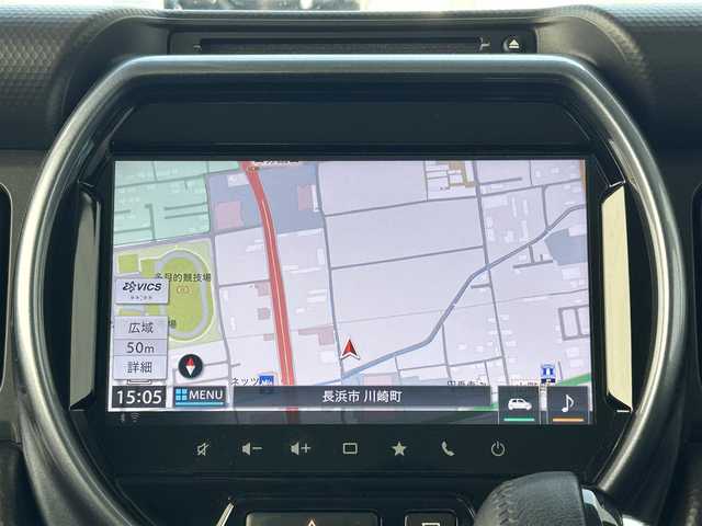 スズキ ハスラー Jスタイル ターボ 滋賀県 2021(令3)年 3.5万km デニムブルー ガンメタリック 2トーン ガソリン（ハイブリッド）/2WD(FF)/CVT/９インチ純正ナビ/(FM/AM/CD/DVD/フルセグ/Bluetooth)/ETC/前後ドライブレコーダー/全方位カメラ/バックカメラ/デュアルカメラブレーキサポート/踏み間違い防止アシスト	/レーンキープアシスト	/アダプティブクルーズコントロール/運転席・助手席シートヒーター/電動格納ミラー/アイドリングストップ/革巻きステアリング/ステアリングスイッチ/パドルシフト/オートライト/LEDヘッドライト/フロントフォグ/フルオートエアコン/プッシュスタート/スマートキー/スペアキー/純正フロアマット