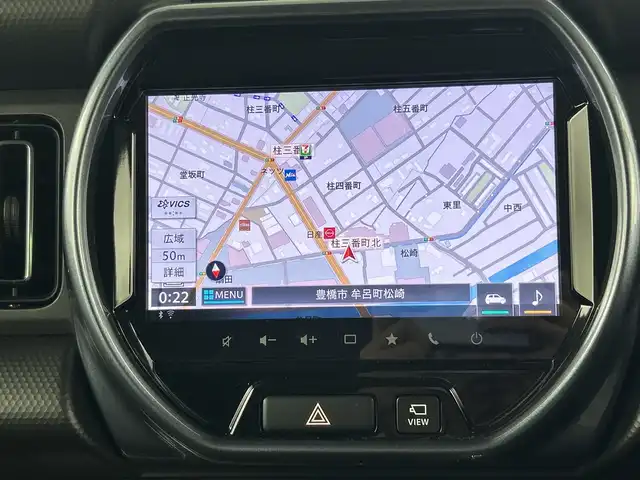 スズキ ハスラー Jスタイル ターボ 愛知県 2021(令3)年 3.5万km デニムブルー ガンメタリック 2トーン ９インチ純正ナビ/(FM/AM/CD/DVD/フルセグ/Bluetooth)/前後ドライブレコーダー/全方位カメラ/バックカメラ/デュアルカメラブレーキサポート/踏み間違い防止アシスト	/レーンキープアシスト	/アダプティブクルーズコントロール/運転席・助手席シートヒーター/電動格納ミラー/アイドリングストップ/革巻きステアリング/ステアリングスイッチ/パドルシフト/オートライト/LEDヘッドライト/フロントフォグ/オートエアコン/プッシュスタート/ETC/スマートキー/スペアキー/純正フロアマット
