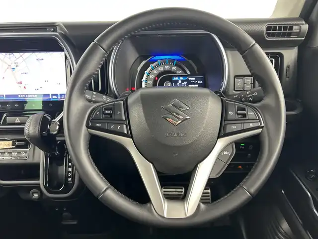 スズキ ハスラー Jスタイル ターボ 愛知県 2021(令3)年 3.5万km デニムブルー ガンメタリック 2トーン ９インチ純正ナビ/(FM/AM/CD/DVD/フルセグ/Bluetooth)/前後ドライブレコーダー/全方位カメラ/バックカメラ/デュアルカメラブレーキサポート/踏み間違い防止アシスト	/レーンキープアシスト	/アダプティブクルーズコントロール/運転席・助手席シートヒーター/電動格納ミラー/アイドリングストップ/革巻きステアリング/ステアリングスイッチ/パドルシフト/オートライト/LEDヘッドライト/フロントフォグ/オートエアコン/プッシュスタート/ETC/スマートキー/スペアキー/純正フロアマット