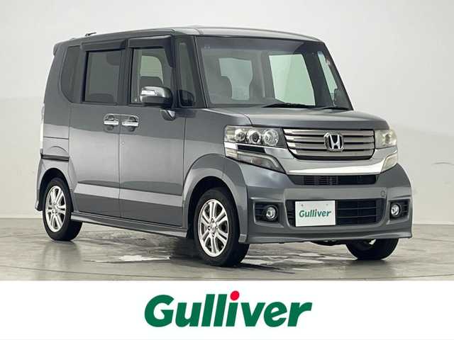ホンダ Ｎ ＢＯＸ カスタム G Lパッケージ 滋賀県 2012(平24)年 3.5万km ポリッシュドメタルメタリック 純正ナビ/(CD/DVD/フルセグ/Bluetooth)/バックカメラ/両側パワースライドドア/オートエアコン/オートライト/プッシュスタート/純正アルミホイール/HID/フォグライト/ドアバイザー/純正フロアマット