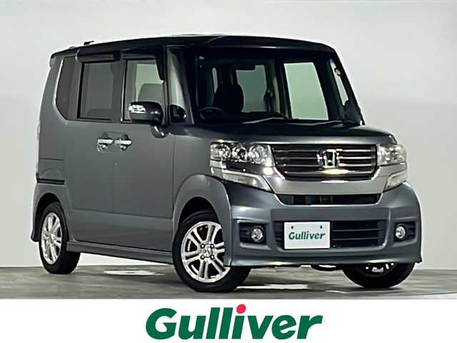 ホンダ Ｎ ＢＯＸ カスタム G Lパッケージ 広島県 2012(平24)年 3.5万km ポリッシュドメタルメタリック 純正ナビ/(CD/DVD/フルセグ/Bluetooth)/バックカメラ/両側パワースライドドア/オートエアコン/オートライト/プッシュスタート/純正アルミホイール/HID/フォグライト/ドアバイザー/純正フロアマット