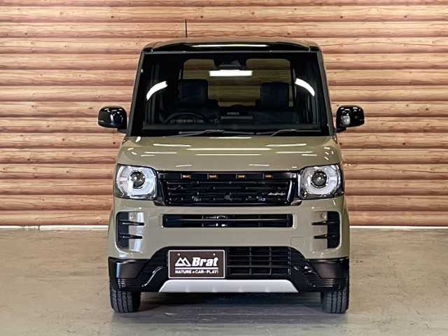 ホンダ Ｎ ＢＯＸ JOY ターボ 岩手県 2025(令7)年 0.1千km ベージュ AIS検査済み/【2507005138】/禁煙車/LEDヘッドライト/オートライト/両側パワスラ/ハーフレザーシート/スマートキー/USB入力端子/シートヒーター/AAC/障害物センサー/盗難防止装置/オートマチックハイビーム/踏み間違い防止/レーンキープアシスト/横滑り防止/衝突被害軽減ブレーキ/オートクルーズコントロール/マッドスター　ラジアル　A/T （社外）/ダムド　Angieフェイスチェンジキット（社外）/社外パーツ取付有