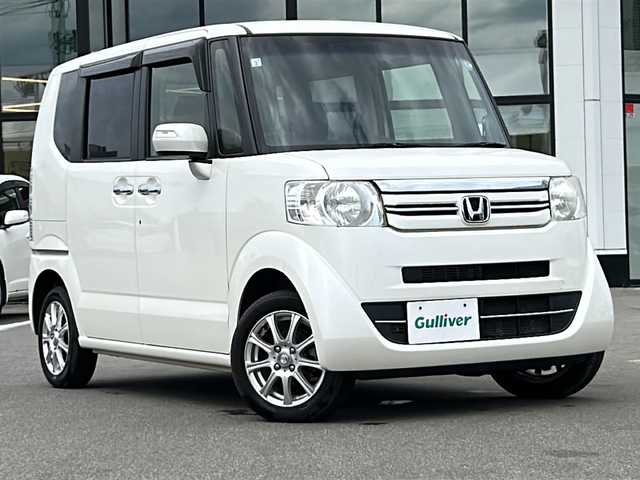 ホンダ Ｎ ＢＯＸ G Lパッケージ 青森県 2015(平27)年 5.5万km プレミアムホワイトパールⅡ ・4WD/・純正ナビ/・リアカメラ/・ワンセグ/・ETC/・片側パワースライドドア/・プッシュスタート/・スマートキー/・横滑り防止/・前席シートヒーター/・アイドリングストップ/・スペアキーあり