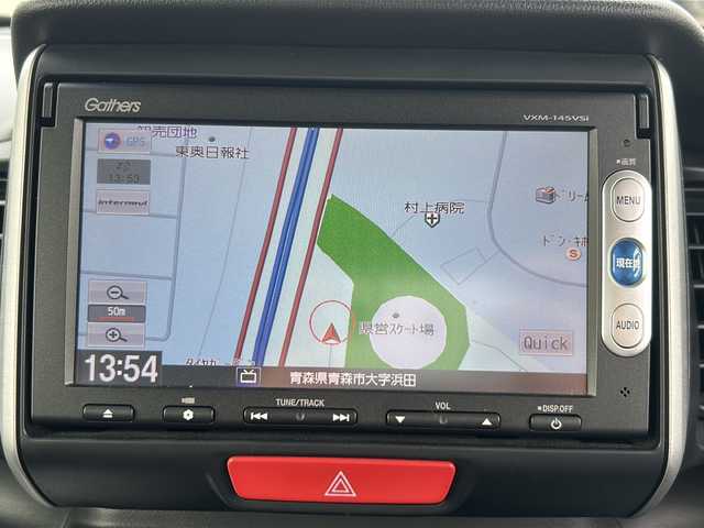 ホンダ Ｎ ＢＯＸ G Lパッケージ 青森県 2015(平27)年 5.5万km プレミアムホワイトパールⅡ ・4WD/・純正ナビ/・リアカメラ/・ワンセグ/・ETC/・片側パワースライドドア/・プッシュスタート/・スマートキー/・横滑り防止/・前席シートヒーター/・アイドリングストップ/・スペアキーあり