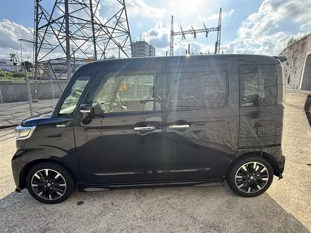 スズキ スペーシア カスタム HYBRID XS 長崎県 2020(令2)年 5.3万km ブルーイッシュブラックパール3 社外メモリナビ/（CD/DVD/BT/フルセグ）/バックカメラ/衝突軽減ブレーキ/レーンアシスト/レーダークルーズ/ETC/両側パワースライドドア/オートライト/ステアリングスイッチ/純正15インチAW