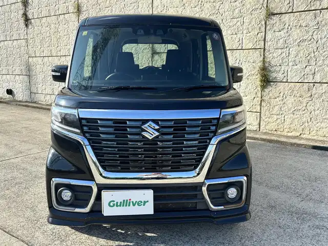 スズキ スペーシア カスタム HYBRID XS 長崎県 2020(令2)年 5.3万km ブルーイッシュブラックパール3 社外メモリナビ/（CD/DVD/BT/フルセグ）/バックカメラ/衝突軽減ブレーキ/レーンアシスト/レーダークルーズ/ETC/両側パワースライドドア/オートライト/ステアリングスイッチ/純正15インチAW