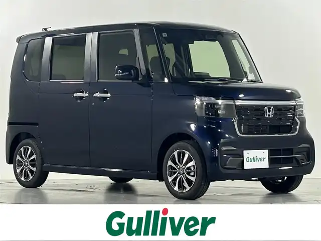 ホンダ Ｎ ＢＯＸ カスタム 佐賀県 2025(令7)年 0.1千km ミッドナイトブルービームM 登録済み未使用車/衝突被害軽減装置/車線逸脱警報/パーキングソナー/踏み間違い防止装置/LEDヘッドライト/片側パワースライドドア/運転席・助手席シートヒーター/後席サンシェード/ISOFIX対応シート/ベンチシート/チップアップシート/純正14インチアルミホイール/ウィンカーミラー/スマートキー/スペアキー×1/USB充電端子/禁煙車