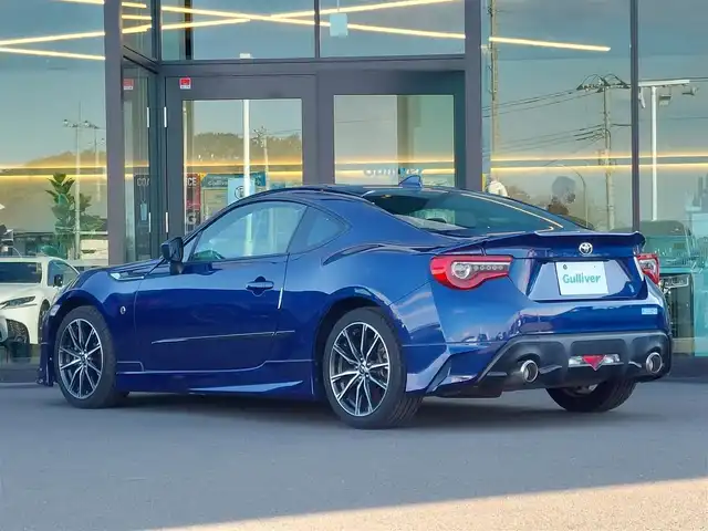 トヨタ ８６ GT 東京都 2017(平29)年 2.4万km アズライトブルー モデリスタエアロ/・フロント・サイド・リアアンダー/トランクスポイラー/純正SDナビ/・CD/BT/AM/FM/TV/バックカメラ/革巻きステアリング/LEDヘッドライト/フォグランプ/ハーフレザーシート/横滑り防止装置/プッシュスタート