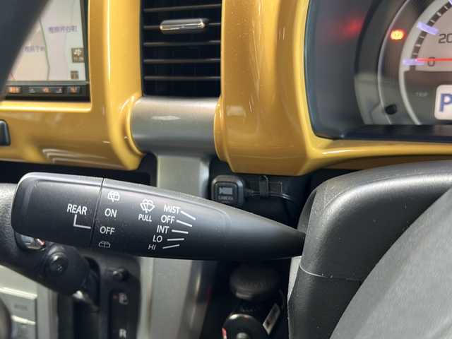 スズキ ハスラー G 京都府 2018(平30)年 2.4万km アクティブイエロー/ブラック2トーンルーフ ワンオーナー/純正ナビ/・ワンセグTV/CD/AM/FM/・バックカメラ/ドライブレコーダー前後/ETC/プッシュスタート/シートヒーター/アイドリングストップ/電格ミラー/衝突軽減/横滑り防止/純正ドアバイザー/純正フロアマット/保証書/取説/スマートキースペア×１