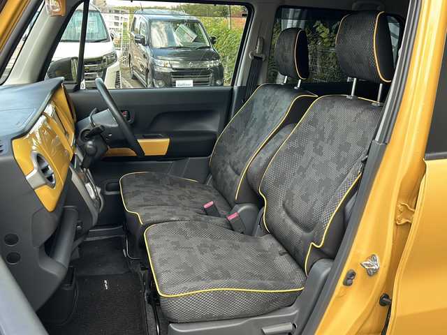 スズキ ハスラー G 京都府 2018(平30)年 2.4万km アクティブイエロー/ブラック2トーンルーフ ワンオーナー/純正ナビ/・ワンセグTV/CD/AM/FM/・バックカメラ/ドライブレコーダー前後/ETC/プッシュスタート/シートヒーター/アイドリングストップ/電格ミラー/衝突軽減/横滑り防止/純正ドアバイザー/純正フロアマット/保証書/取説/スマートキースペア×１