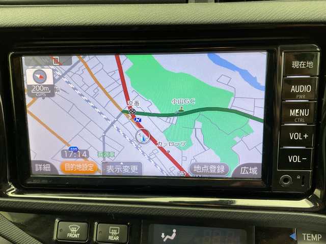 トヨタ アクア G G’s 栃木県 2017(平29)年 3.1万km イエロー 純正SDナビ/(CD/ワンセグTV/Bluetooth/SD/AUX)/バックカメラ/ビルトインETC/前方ドライブレコーダー/ハーフレザーシート/シーケンシャルウィンカー/オートライト/LEDヘッドライト/横滑り防止装置/フォグランプ/スマートキー/プッシュスタート/ステアリングスイッチ/革巻きステアリング/ウィンカーミラー/１７インチ純正アルミホイール/純正フロアマット/社外スプリング