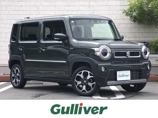 スズキ ハスラー HYBRID X ターボ 愛媛県 2021(令3)年 2.6万km クールカーキPM 4WD/メーカーオプションナビ/・CD/DVD/フルセグTV/・Bluetooth/USB/iPod/全方位カメラ/・バックカメラ/衝突軽減ブレーキ/レーンキープアシスト/レーダークルーズコントロール/コーナーセンサー/ダウンヒルアシスト/ETC2.0/前方ドライブレコーダー/前座席シートヒーター/パドルシフト/LEDオートライト/プッシュスタート/アイドリングストップ/ISOFIX