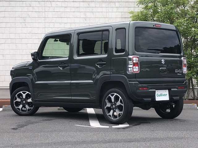 スズキ ハスラー HYBRID X ターボ 愛媛県 2021(令3)年 2.6万km クールカーキPM 4WD/メーカーオプションナビ/・CD/DVD/フルセグTV/・Bluetooth/USB/iPod/全方位カメラ/・バックカメラ/衝突軽減ブレーキ/レーンキープアシスト/レーダークルーズコントロール/コーナーセンサー/ダウンヒルアシスト/ETC2.0/前方ドライブレコーダー/前座席シートヒーター/パドルシフト/LEDオートライト/プッシュスタート/アイドリングストップ/ISOFIX