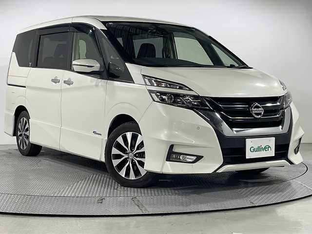 日産 セレナ ハイウェイスター プロパイロットED 広島県 2016(平28)年 6.3万km ブリリアントホワイトパール 純正9型ナビ/純正フリップダウンモニター/プロパイロット/ハンズフリーオートスライドドア/エマージェンシーブレーキ/車線逸脱警報/前後コーナーセンサー/LEDヘッドランプ/オートライト/純正16インチAW/ETC