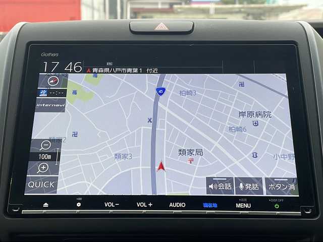ホンダ フリード ハイブリット G ホンダセンシング 青森県 2018(平30)年 9.7万km フォレストグリーンパール 4WD/純正9インチナビ・フルセグTV/CD・DVD・Bluetooth・SD/バックカメラ/両側パワースライドドア/前席シートヒーター/ホンダセンシング/衝突軽減ブレーキ/追従クルーズコントロール/レーンキープアシスト/純正前方ドライブレコーダー/ビルトインETC/スマートキー/プッシュスタート/LEDヘッドライト/柿本マフラー（純正有）/社外車高調（純正有）/社外17インチアルミ