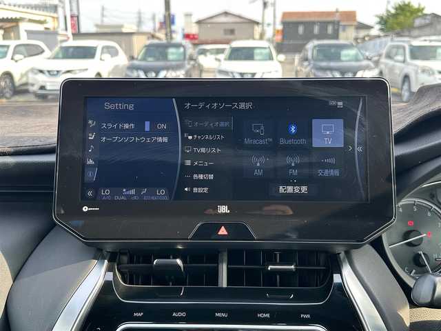 トヨタ ハリアー Z レザーパッケージ 宮城県 2022(令4)年 3.6万km ブラック パノラミックビューモニター/＝＝＝/セーフティセンス/・プリクラッシュセーフティ/・レーントレーシングアシスト/・レーダークルーズコントロール/・アダプティブハイビームシステム/・ロードサインアシスト/ブラインドスポットモニター/パーキングサポートブレーキ（前後方静止物/後方接近車両）/デジタルインナー/ヘッドアップディスプレイ/TコネクトSDナビゲーションシステム/・12.3インチディスプレイ/・ナビ/・地デジTV/・AM/FMラジオ/・入力用USB端子/・AppleCarPlay/AndroidAuto/・ETC2.0/ドライブレコーダー/ハンズフリーパワーバックドア/レザーシート/前席パワーシート（運転席メモリー機能付）/シートヒーター／ベンチレーション/革巻きステアリング/ステアリングヒーター/スマートキー＆プッシュスタート/電動パーキングブレーキ/ブレーキホールド/LEDヘッドランプ/フォグランプ/オートライト/電動格納ミラー/純正19インチAW/フロアマット/トノカバー/W/サイド/カーテンエアバッグ
