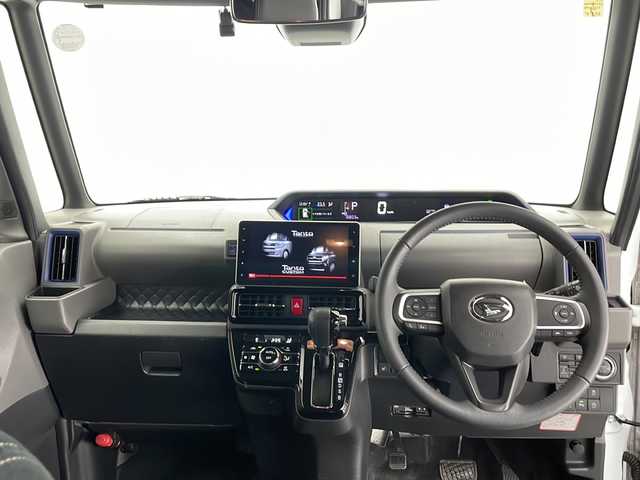 ダイハツ タント カスタム RS セレクション 長野県 2020(令2)年 1.9万km シャイニングホワイトパール 純正SDナビ&フルセグTV&CD&DVD&BT/アダプティブクルーズコントロール/レーンキープアシスト/衝突軽減ブレーキ/アイドリングストップ/純正前方ドライブレコーダー/ハーフレザーシート/前席シートヒーター/運転席ロングスライド/ステアリングスイッチ/2列目サンシェード/バックカメラ/ビルトインETC/LEDヘッドライト/オートライト/フロントフォグランプ/電動格納ミラー/ウィンカーミラー/純正15インチAW装着/純正フロアマット/プッシュスタート/スマートキー