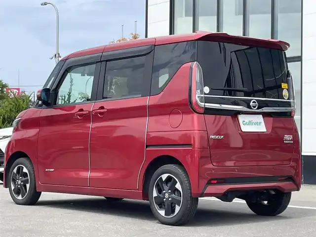 日産 ルークス HWS X プロパイロットED 青森県 2020(令2)年 5.3万km スパークリングレッドM ・4WD/・純正9インチナビ/・アラウンドビューモニター/・フルセグ/Bluetooth/・衝突軽減ブレーキ/・レーンキープアシスト/・レーダークルーズコントロール/・ドライブレコーダー/・スマートキー/・シートヒーター/・両側パワースライドドア/・オートマチックハイビーム/・純正LEDヘッドライト/・純正フォグ/・スペアキーあり/・純正14AW/・保証書・取説あり