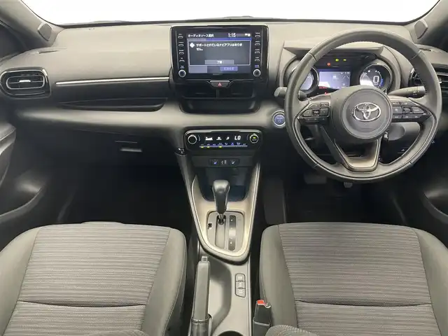 トヨタ ヤリス ハイブリッド Z 愛知県 2022(令4)年 1.7万km ダークブルーマイカM 純正８型ディスプレイオーディオ　ＢＳＭ　追従クルコン　禁煙　Bluetooth　セーフティセンス　ETC　ドラレコ　衝突軽減　バックカメラ　USB　コーナーセンサー　シートヒーター　LEDライト　nanoe-X　純正フロアマット　スマートキー　プッシュスタート