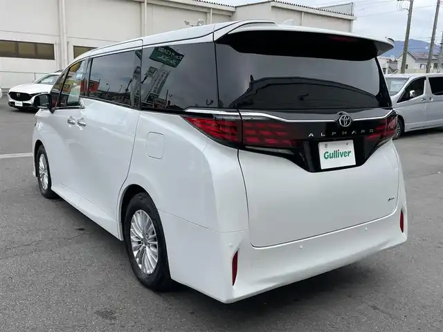 トヨタ アルファードハイブリット X 群馬県 2025(令7)年 0.2万km プラチナホワイトパールマイカ ワンオーナー/9.8インチメモリーナビ/Bluetooth/全周囲カメラ/Miracast/ルーフカラーイルミネーション/クリアランスソナー/12.4インチTFTマルチインフォメーションディスプレイ/電動格納ミラー/コネクティッドナビ/デジタルインナーミラー/TSS/BSM/パーキングアシスト/アダプティブクルーズコントロール/フルセグ/両側パワースライドドア/3眼LEDヘッドライト/パワーステアリング/AHB/チップアップシート/3列シート/フルフラットシート/純正17インチアルミホイール/純正ETC2.0/スマートキー
