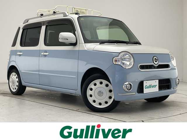 ダイハツ ミラ ココア プラスX スペシャルコーデ 愛知県 2014(平26)年 5.6万km パールホワイトⅢ/ミストブルーマイカメタリック 2トーン 純正ナビ/ルーフレール/ルーフキャリア/バックカメラ/ＥＴＣ/純正フロアマット/アイドリングストップ/ドアバイザー/電動格納ミラー