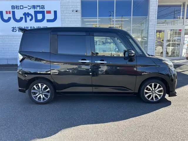 トヨタ タンク カスタムG－T 群馬県 2018(平30)年 8.5万km ブラックマイカメタリック (株)IDOMが運営する【じしゃロン伊勢崎店】の自社ローン対象車両になります。こちらは現金ご利用時の価格です。/自社ローンご希望の方は別途その旨お申付け下さい。/ターボ/9型アルパインナビ/CD/DVD/BlueTooth/SD/フルセグＴＶ/バックカメラ/衝突軽減ブレーキ/レーンキープアシスト/ＬＥＤヘッドライト/ドライブレコーダー/両側パワースライドドア/クルーズコントロール/ステアリングリモコン/オートライト/純正15インチアルミ