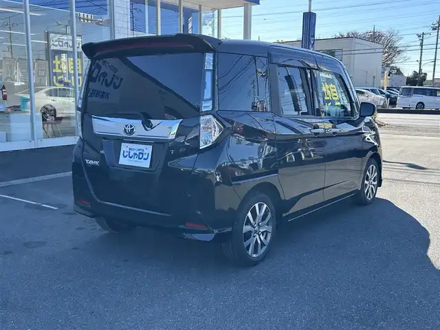 トヨタ タンク カスタムG－T 群馬県 2018(平30)年 8.5万km ブラックマイカメタリック (株)IDOMが運営する【じしゃロン伊勢崎店】の自社ローン対象車両になります。こちらは現金ご利用時の価格です。/自社ローンご希望の方は別途その旨お申付け下さい。/ターボ/9型アルパインナビ/CD/DVD/BlueTooth/SD/フルセグＴＶ/バックカメラ/衝突軽減ブレーキ/レーンキープアシスト/ＬＥＤヘッドライト/ドライブレコーダー/両側パワースライドドア/クルーズコントロール/ステアリングリモコン/オートライト/純正15インチアルミ