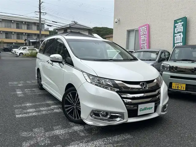 ホンダ オデッセイ アブソルート・EXホンダセンジング 大阪府 2016(平28)年 2.4万km パール DVDナビ/バックカメラ/ウィンカーミラー/クルーズコントロール/プッシュスタート/両側パワースライドドア/ETC
