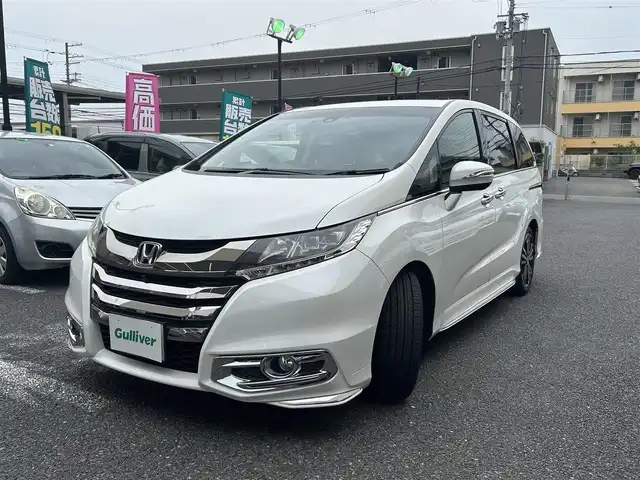 ホンダ オデッセイ アブソルート・EXホンダセンジング 大阪府 2016(平28)年 2.4万km パール DVDナビ/バックカメラ/ウィンカーミラー/クルーズコントロール/プッシュスタート/両側パワースライドドア/ETC