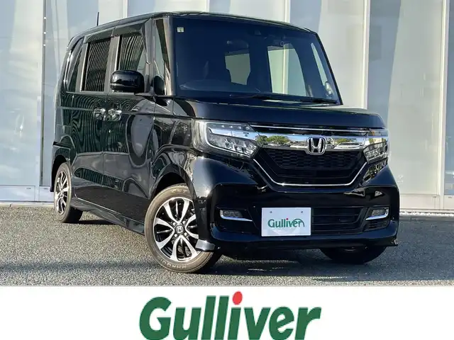 ホンダ Ｎ ＢＯＸ カスタム G L ホンダセンシング 福岡県 2018(平30)年 6.1万km クリスタルブラックパール ・純正ナビ/(CD/DVD/フルセグ//Bluetooth/AM/FM/iPod/SD/USB)/・バックカメラ/・社外ドライブレコーダー（前後）/・純正ビルドインETC/・横滑り防止装置/・レーンキープアシスト/・衝突被害軽減システム/・LEDヘッドライト/・フォグランプ/・追従走行可クルーズコントロール/・片側パワースライドドア/・ステアリングスイッチ/・純正ドアバイザー/・純正サンバイザー/・スマートキー