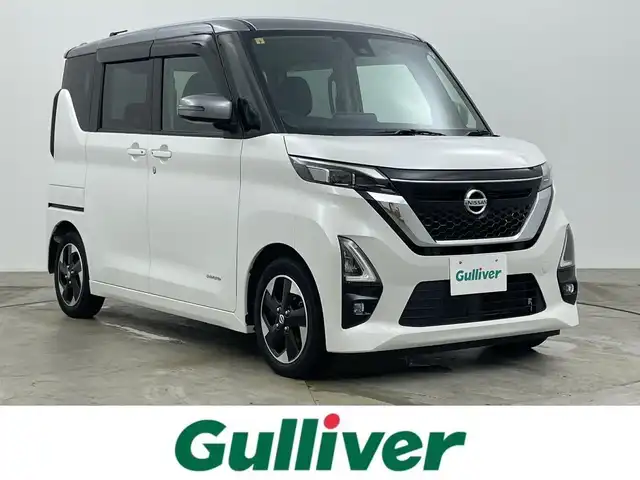 日産 ルークス HWS X プロパイロットED 岡山県 2020(令2)年 2.4万km チタニウムグレーM/シルキーホワイト インテリジェントモビリティ	(進入禁止、はみ出し通行禁止、最高速度、一時停止)/・インテリジェントエマージェンシーブレーキ	/・ハイビームアシスト	/・踏み間違い衝突防止アシスト	/・車線逸脱警報機能	/・車線逸脱防止支援システム	/・前方衝突予測警報	/・ふらつき警報	/・先行車発進お知らせ機能	/・標識認識機能	/(進入禁止、最高速度、一時停止)	/・SOSコール	/純正9インチナビ/【ナビ/フルセグ/Bluetooth/DVD】/プロパイロット/アラウンドビューモニター/LEDヘッドライト（AUTO機能付き）	/ビルトインETC	/横滑り防止装置	/純正ドライブレコーダー（前）	/純正14インチアルミ	/コーナーセンサー（前後）	/純正フロアマット	/ステアリングスイッチ/オートブレーキホールド/ISOFIX/リアサーキュレーター/後席サンシェイド/ステアリングスイッチ/チルトステアリング/シートリフター/シートバックテーブル/ウィンカーミラー/ドアバイザー		/プッシュスタート		/ナビ取扱説明書