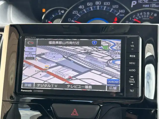 ダイハツ タント カスタム X 福島県 2014(平26)年 6.4万km パールホワイトⅢ 社外ナビゲーション/型番：CN-R300WD/【CD/DVD/SD/TV】/ETC/片側電動スライドドア/アイドリングストップ/LEDオートライト/純正フロアマット/純正ドアバイザー