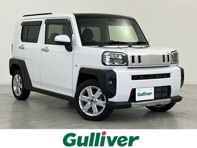 ダイハツ タフト G ターボ クロムベンチャー 宮城県 2021(令3)年 3.6万km シャイニングホワイトパール スマートアシストIII/・衝突回避支援ブレーキ機能/・車線逸脱警報機能/・コーナーセンサー/・全車速追従機能付ＡＣＣ/ガラスルーフ/純正7インチSDナビ/・BT.CD.DVD.SD.USB/・バックカメラ/・フルセグTV/前席シートヒーター/ドライブレコーダー（FR）/プッシュスタート/スマートキー×2/電動パーキングブレーキ/アイドリングストップ/横滑り防止/ステアリングスイッチ/LEDヘッドライト/LEDフォグライト/純正15インチAW/純正フロアマット/純正ドアバイザー