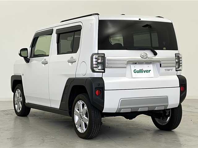 ダイハツ タフト G ターボ クロムベンチャー 宮城県 2021(令3)年 3.6万km シャイニングホワイトパール スマートアシストIII/・衝突回避支援ブレーキ機能/・車線逸脱警報機能/・コーナーセンサー/・全車速追従機能付ＡＣＣ/ガラスルーフ/純正7インチSDナビ/・BT.CD.DVD.SD.USB/・バックカメラ/・フルセグTV/前席シートヒーター/ドライブレコーダー（FR）/プッシュスタート/スマートキー×2/電動パーキングブレーキ/アイドリングストップ/横滑り防止/ステアリングスイッチ/LEDヘッドライト/LEDフォグライト/純正15インチAW/純正フロアマット/純正ドアバイザー