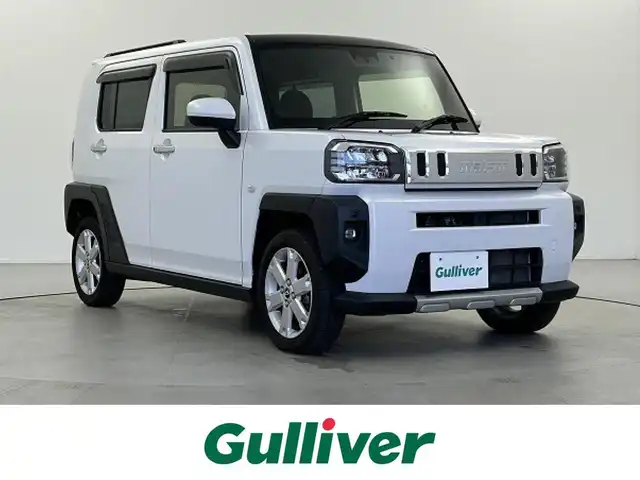ダイハツ タフト G ターボ クロムベンチャー 福井県 2021(令3)年 3.6万km シャイニングホワイトパール ガラスルーフ/純正7インチSDナビ　型式：NMZK-W71D/(BT/CD/DVD/SD/USB/フルセグTV)/バックカメラ/前席シートヒーター/ドライブレコーダー（FR）/プッシュスタート/スマートキー×2/電動パーキングブレーキ/アイドリングストップ/横滑り防止/ステアリングスイッチ/LEDヘッドライト/LEDフォグライト/純正15インチAW/純正フロアマット/純正ドアバイザー/スマートアシストIII/・衝突回避支援ブレーキ機能/・車線逸脱警報機能/・コーナーセンサー/・全車速追従機能付ＡＣＣ