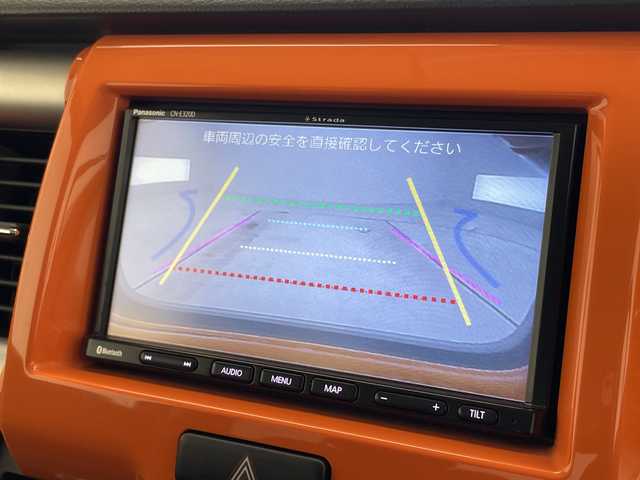スズキ ハスラー X 愛知県 2014(平26)年 4.5万km パッションオレンジマイカ/スペリアホワイト 純正ナビ/シートヒーター/バックカメラ/純正アルミホイール/衝突軽減システム/ワンセグ/ＣＤ/Bluetooth/スマートキー/プッシュスタート