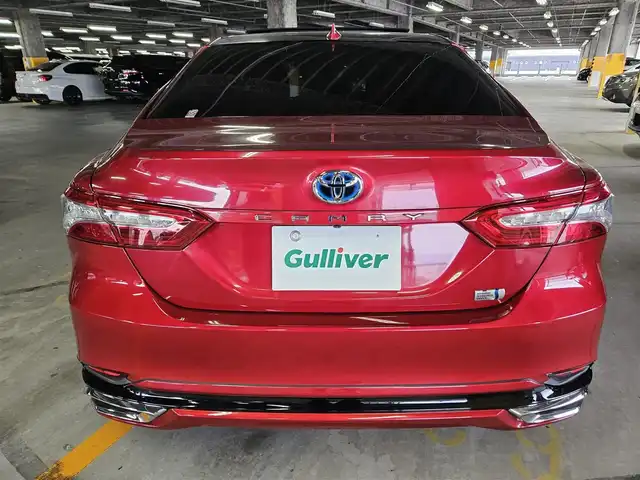 トヨタ カムリ G 宮崎県 2018(平30)年 8.4万km エモーショナルレッド ワンオーナー/パノラマムーンルーフ/純正9型ナビ/フルセグTV/バックカメラ/ビルトインETC/ドライブレコーダー/レーダークルーズコントロール/セーフティセンスP/・衝突被害軽減ブレーキ/・車線逸脱警報/・オートマチックハイビーム/LEDヘッドランプ/革巻きステアリング/ステアリングスイッチ/運転席パワーシート/モデリスタエアロ(F/S/R)/モデリスタ17インチアルミホイール/スマートキー/プッシュエンジンスタート/禁煙車