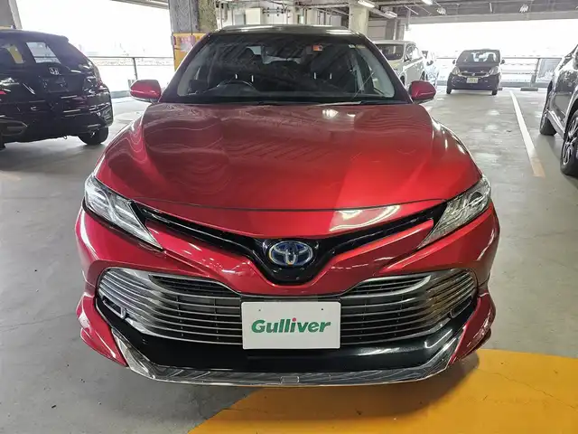 トヨタ カムリ G 宮崎県 2018(平30)年 8.4万km エモーショナルレッド ワンオーナー/パノラマムーンルーフ/純正9型ナビ/フルセグTV/バックカメラ/ビルトインETC/ドライブレコーダー/レーダークルーズコントロール/セーフティセンスP/・衝突被害軽減ブレーキ/・車線逸脱警報/・オートマチックハイビーム/LEDヘッドランプ/革巻きステアリング/ステアリングスイッチ/運転席パワーシート/モデリスタエアロ(F/S/R)/モデリスタ17インチアルミホイール/スマートキー/プッシュエンジンスタート/禁煙車