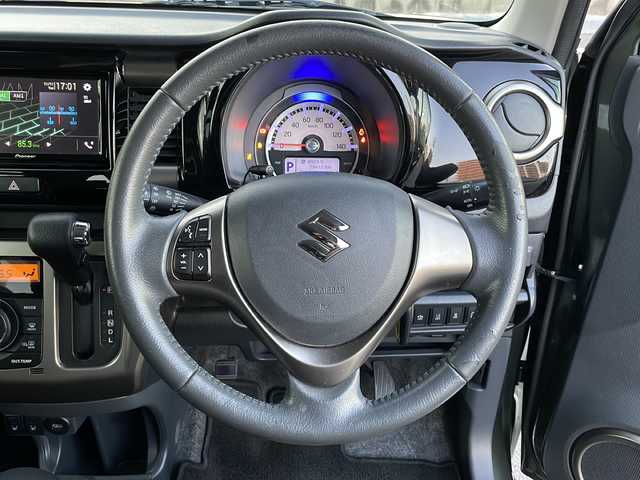 スズキ ハスラー J ブラックインテリアパッケージ 山口県 2019(平31)年 8万km クールカーキパールメタリック/ホワイト2トーンルーフ 純正オーディオ　【PVH-9300DVSZS】/・AM/FM/・Bluetooth接続/バックカメラ/ビルトインETC/衝突軽減システム/レーンキープアシスト/横滑り防止装置/アイドリングストップ/ハーフレザーシート/シートヒーター/USB入力端子/スマートキー/プッシュスタート/スペアキー1本/純正フロアマット/純正15インチアルミホイール/ドアバイザー/ウィンカーミラー/取扱説明書/保証書