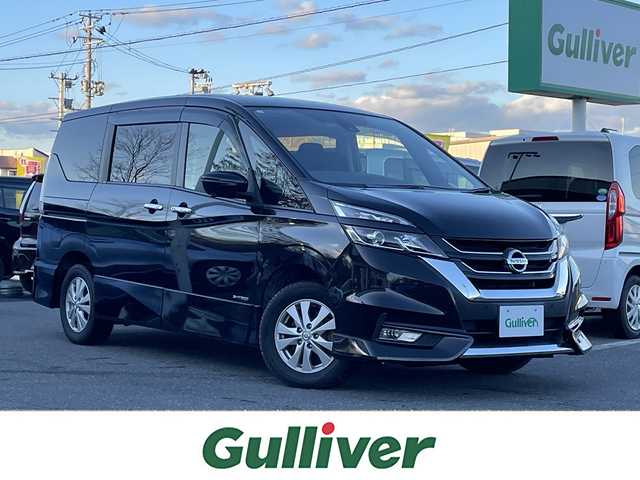 日産 セレナ ハイウェイスターVセレクションⅡ 青森県 2018(平30)年 8.1万km ダイヤモンドブラック 4WD/純正ナビ/フルセグTV/CD/DVD/BT/フリップダウンモニター/ドライブレコーダー/デジタルインナーミラー/ETC/ハンズフリー/エマージェンシーブレーキ/クリアランスソナー/スマートキー×２